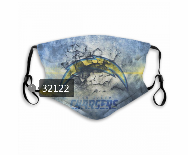 NFL 2020 Los Angeles Chargers #47 Dust mask with filter->nfl dust mask->Sports Accessory